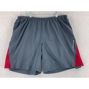 Brooks Rogue Runner III Shorts Mens Medium Gray Athletic Running Pull On Stretch